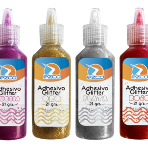 ADHESIVO EZCO GLITTER 21GRS  SURTIDO/PASTEL/ORO/ P