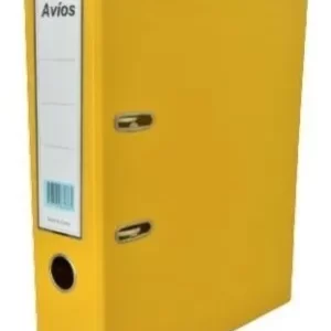 BIBLIORATO AVIOS PVC OFICIO LOMO ANCHO AMARILLO
