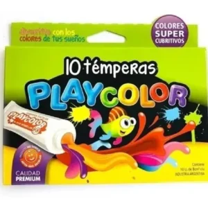 TEMPERA PLAYCOLOR POMO X 8 CC. X 10 UNIDADES V/COL