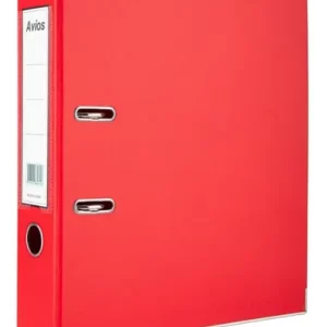 BIBLIORATO AVIOS PVC OFICIO LOMO ANCHO ROJO