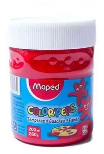 MAPED TEMPERA COLOR PEPS POTE 200 ML RED KISS