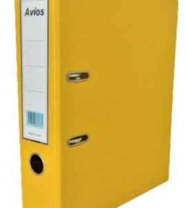 BIBLIORATO AVIOS PVC  A4 LOMO ANCHO AMARILLO