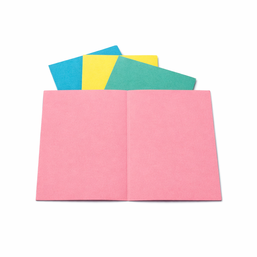 CARPETA CARATULA F/55 COLORES VARIOS BROPACO PACK  X 100 UNIDADES -