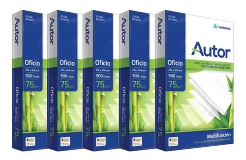 1 CAJA RESMA AUTOR OFICIO 75 GRS (10 UN) - PROMOCIÓN!