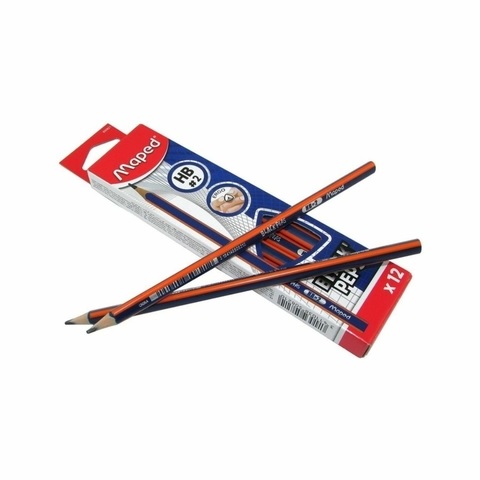 Lapiz negro Grafito Maped 2h X12u. (850023)