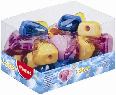 sacapuntas Plastico Maped Igloo 1 Filo Display X unidad (534754)
