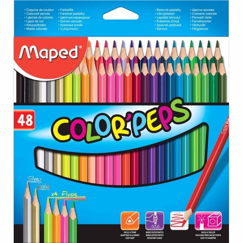 Lapiz Color Maped Peps X48u. Largos(832048)