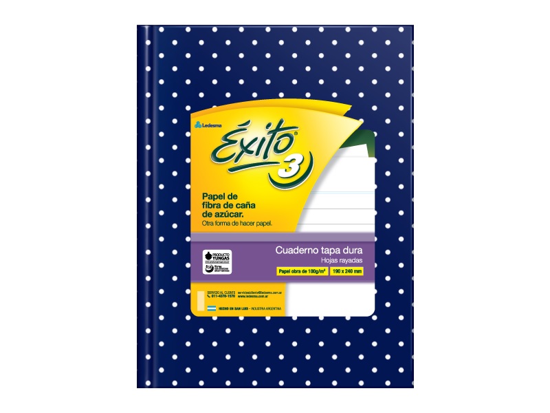 Cuaderno Exito E3 Lunares X48h V/colores T/c Rayado (100976)