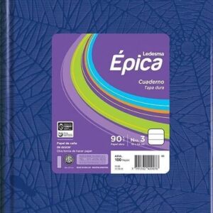 CUADERNO LEDESMA EPICA ARA?A 19X23  48 HOJAS 90G - VARIOS COLORES -