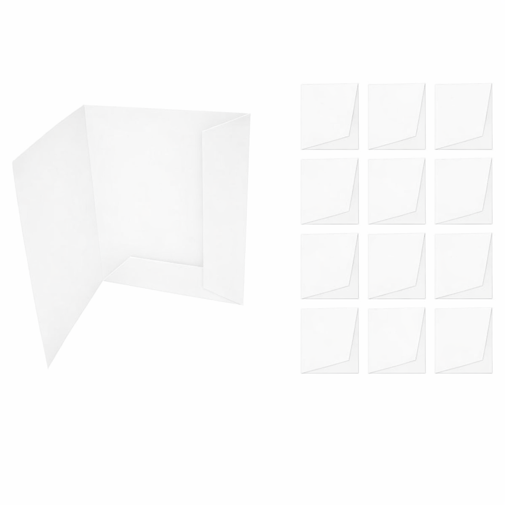 Carpeta Presentacion A4 dos solapas blancas – Pack x 25 unidades –