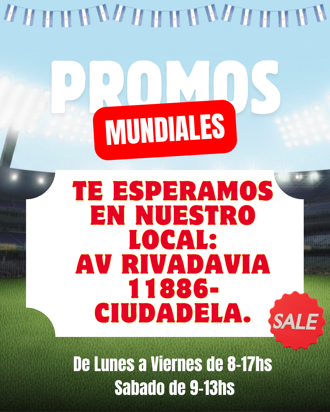 Te esperamos en Nuestro local Rivadavia 11886 - Ciudadela (Lun a Vi 8-17hs Sab. 9-13) (2)
